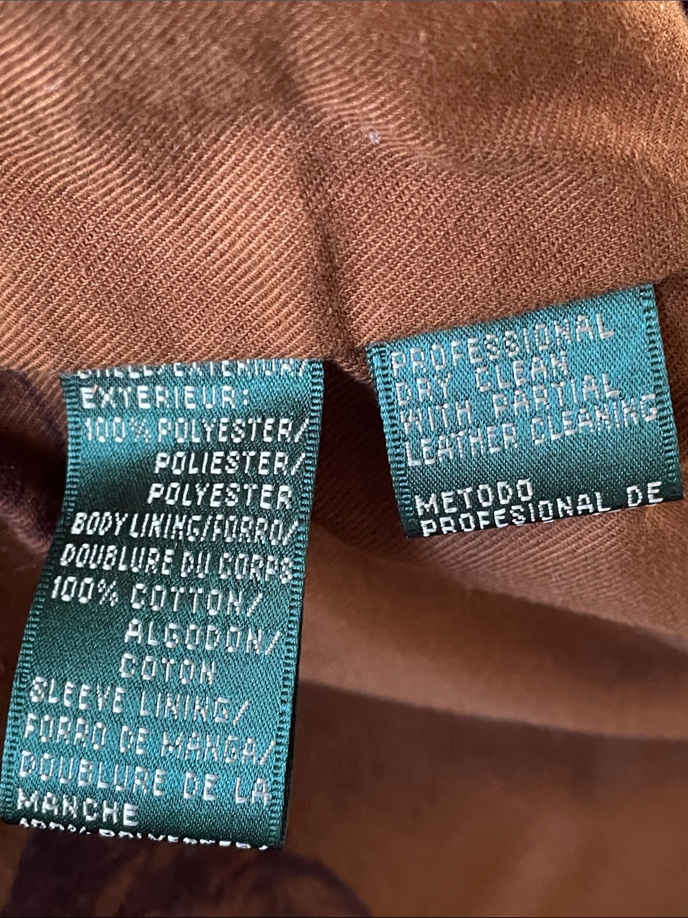 Ralph Lauren Women's Green Equestrian Quilted Coat w/Suede Collar Size Large - Picture 12 of 13